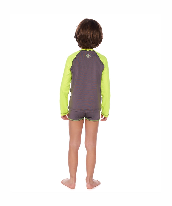 Boys Long Sleeve Rash Guard Mormaii UV 50+ Ages 4-10, Two Colors - REF: 83216
