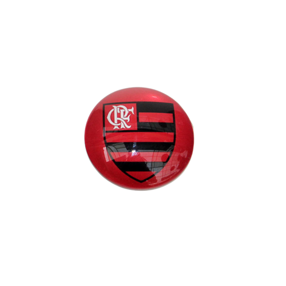 Flamengo - Brazilian Soccer Team Circle Magnets - 1 ½” Diameter (Pack of 3)