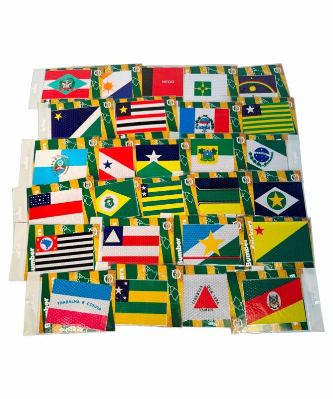 Brazilian States Bumper Stickers - Durable & Weather - Resistant Fan Decals (Pack of 3)