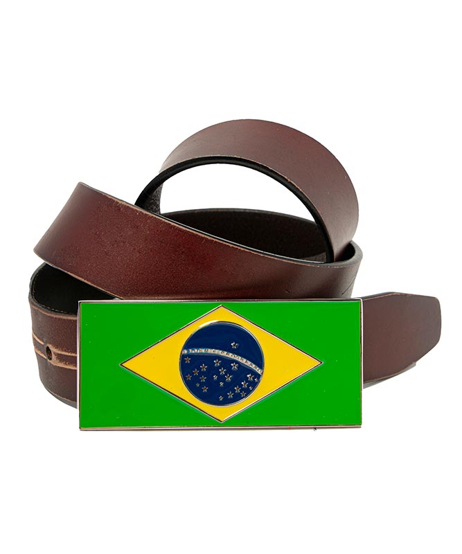 Brazil Flag Metal Belt Buckle - Display Your Love for Brazil with Style!