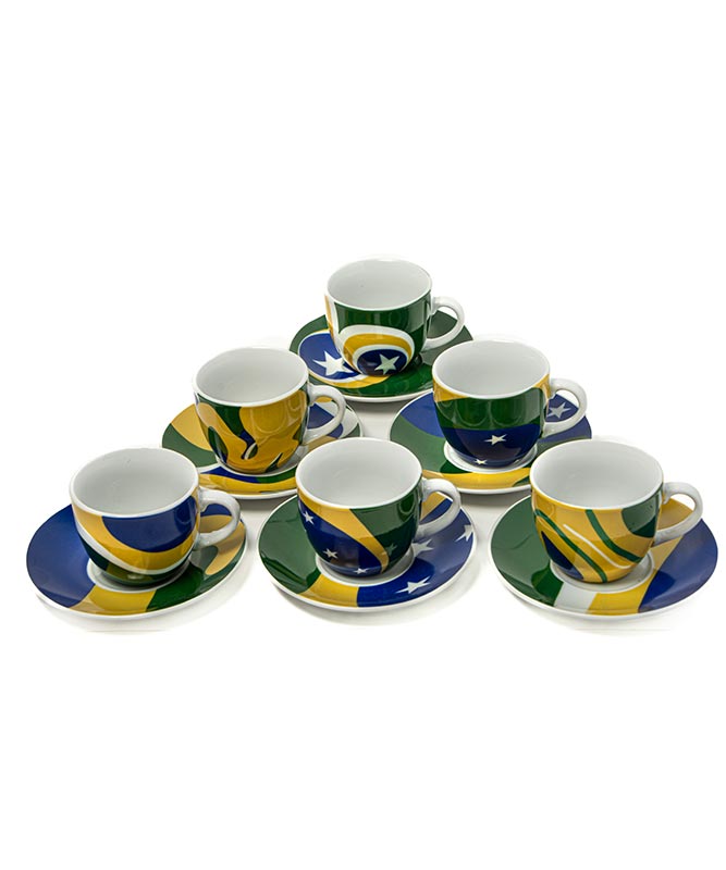 Espresso Coffee Brazil 12 Pieces Set