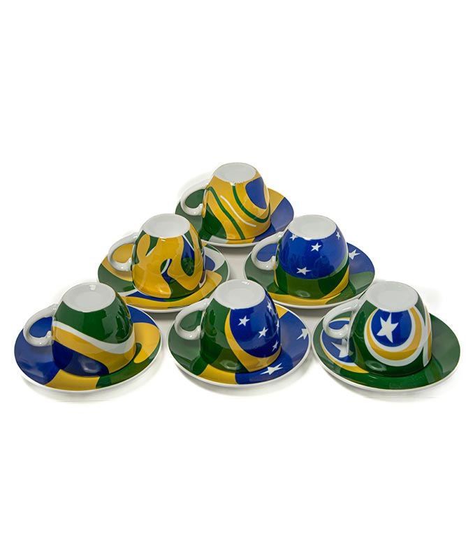 Espresso Coffee Brazil 12 Pieces Set