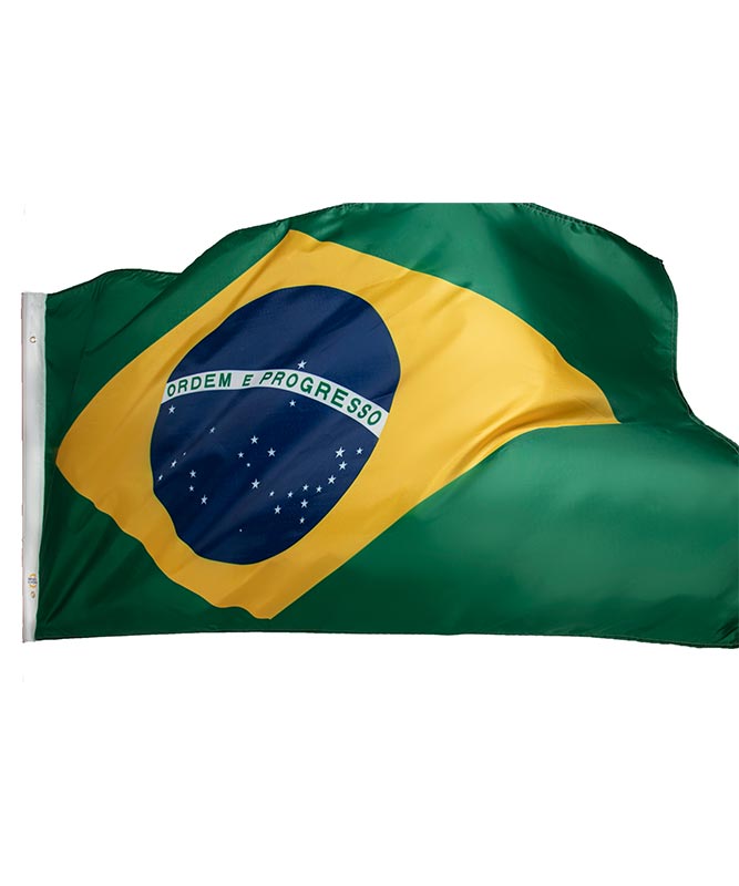 Brazil Flag 2x3 Feet with oxford Fabric– Durable & Fade-Resistant for Indoor & Outdoor Use