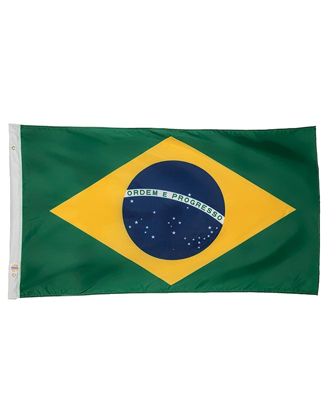 Brazil Flag 3x5 Feet Oxfor Fabric – Durable & Fade-Resistant for Indoor & Outdoor Use