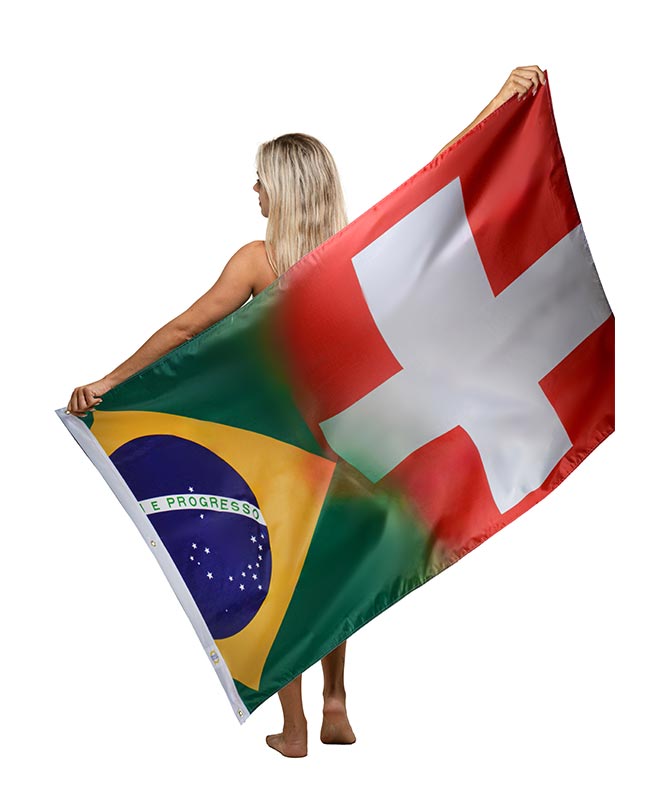 Dual Country - 3x5 Oxford Material Flags