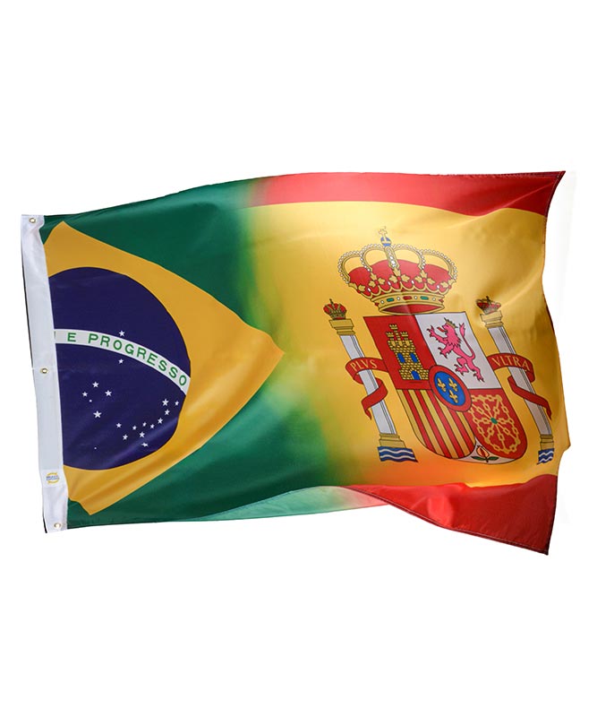 Dual Country - 3x5 Oxford Material Flags