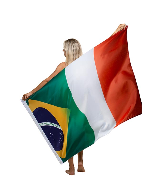 Dual Country - 3x5 Oxford Material Flags