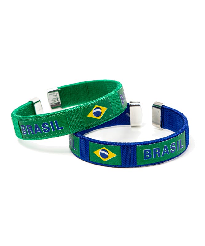 Bracelet - Brazil Flag (Pack of 3)