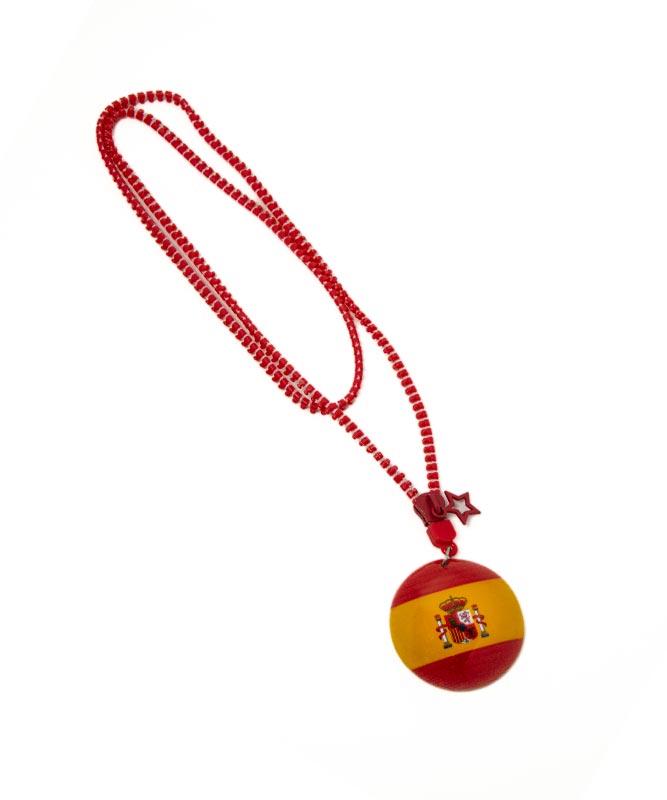 Spain Zipper Necklace – Patriotic & Stylish Nations Jewelry (Pack of 3)