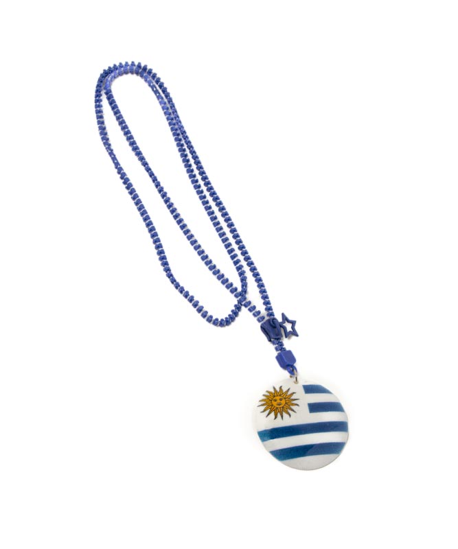 Uruguay Zipper Necklace – Patriotic & Stylish Nations Jewelry (Pack of 3)