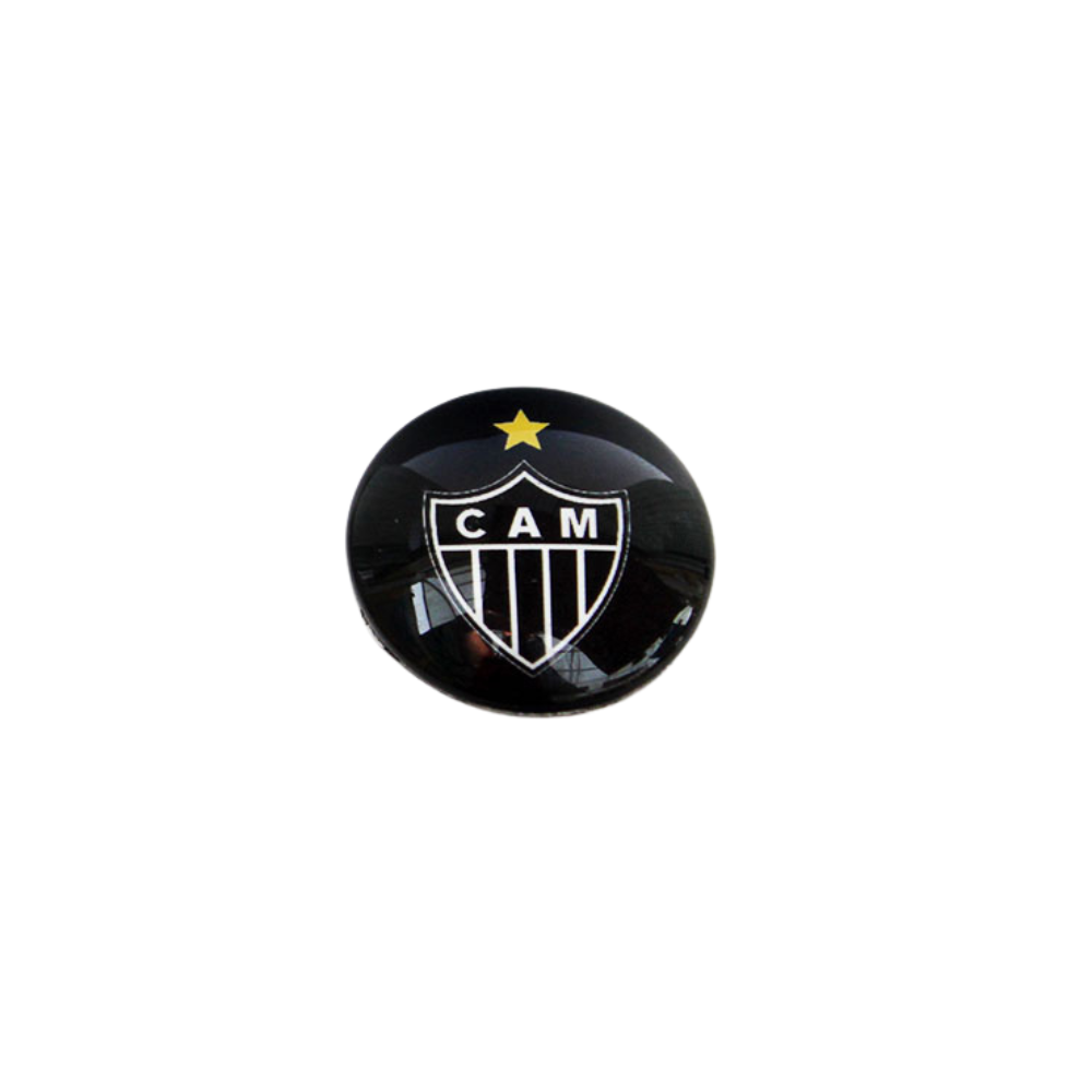 Atlético Mg - Brazilian Soccer Team Circle Magnets - 1 ½” Diameter (Pack of 3)