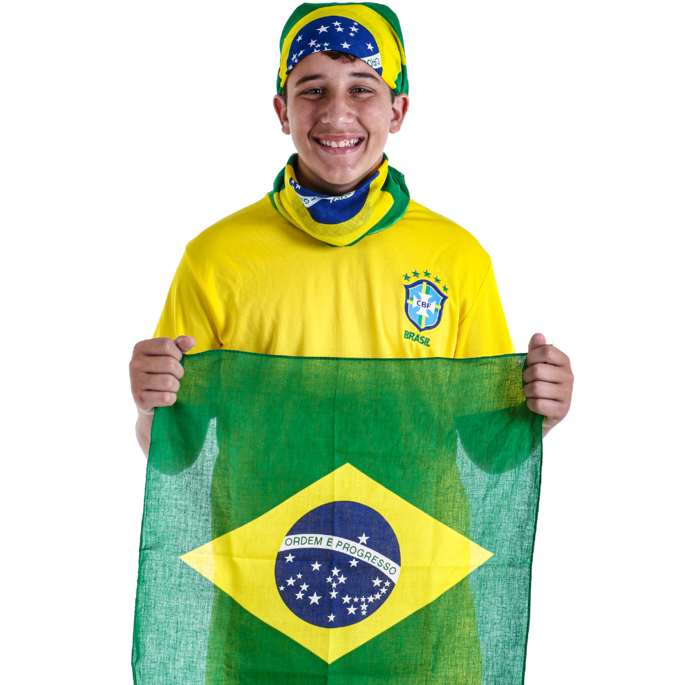 Brazil Flag Bandana – Stylish & Versatile Patriotic Headwear