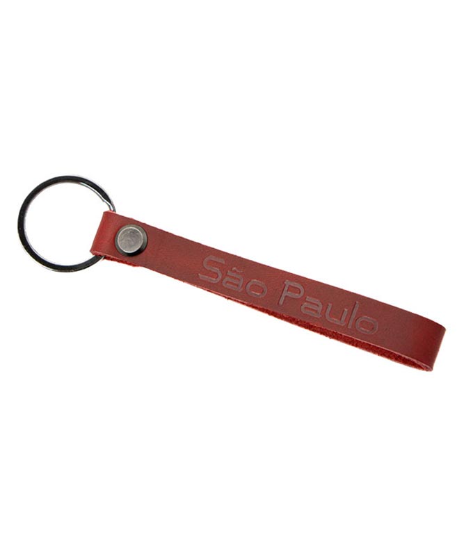 Keychain Leather Brazil Soccer League