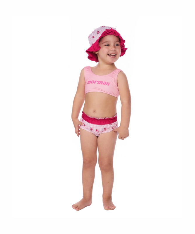 Baby Girl Outfit Set 1-3 Years – Regata Top, Babado Bottom & Hat | Mormaii REF: 82615