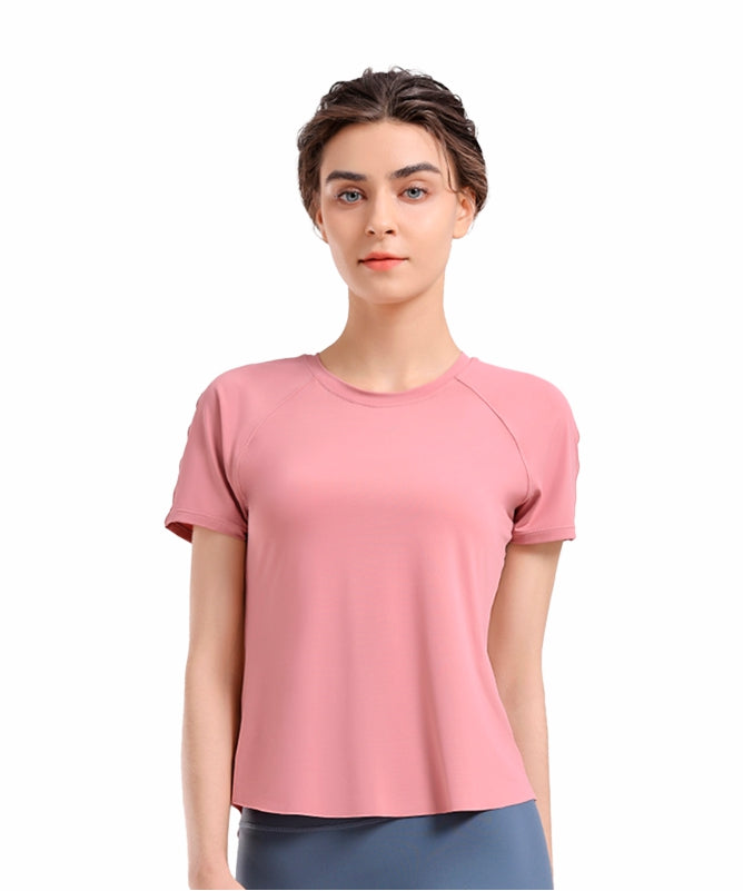 Women's São Paulo Short-Sleeve Yoga T-Shirt – Lightweight & Comfortable for Physical Activities | REF: 1095