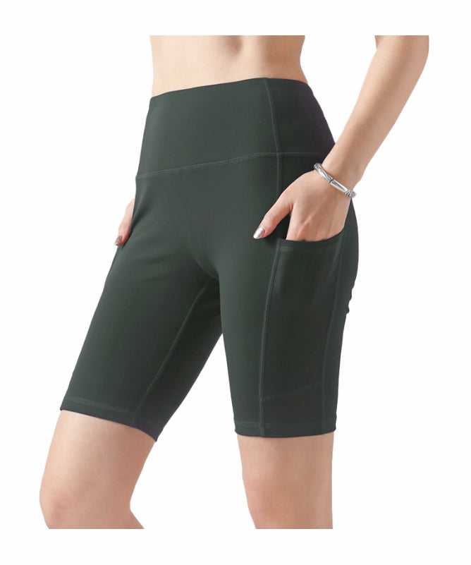 Women's Amazonas High-Waisted Legging Shorts – Strong Fabric with Side Pockets for Exercise & Casual Wear | REF: 2028
