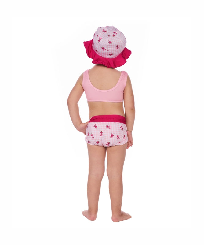 Baby Girl Outfit Set 1-3 Years – Regata Top, Babado Bottom & Hat | Mormaii REF: 82615