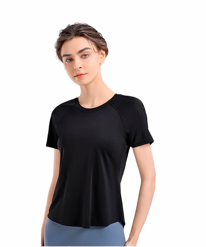 Women's São Paulo Short-Sleeve Yoga T-Shirt – Lightweight & Comfortable for Physical Activities | REF: 1095