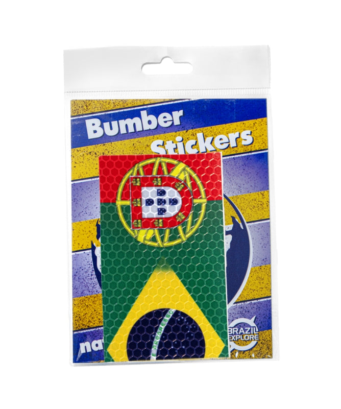 Dual Countries Bumper Stickers - Durable & Weather - Resistant Fan Decals (Pack of 3)