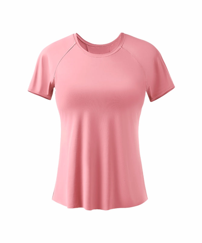 Women's São Paulo Short-Sleeve Yoga T-Shirt – Lightweight & Comfortable for Physical Activities | REF: 1095