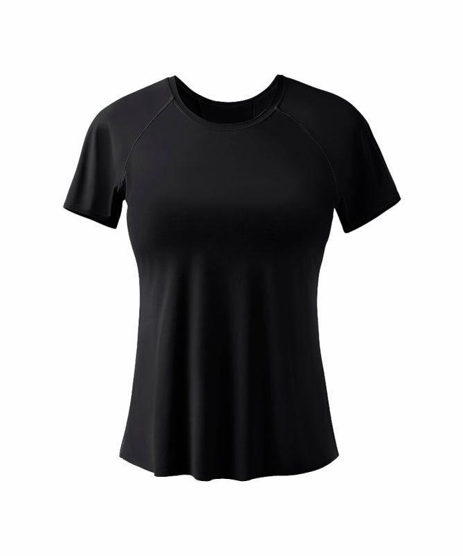 Women's São Paulo Short-Sleeve Yoga T-Shirt – Lightweight & Comfortable for Physical Activities | REF: 1095