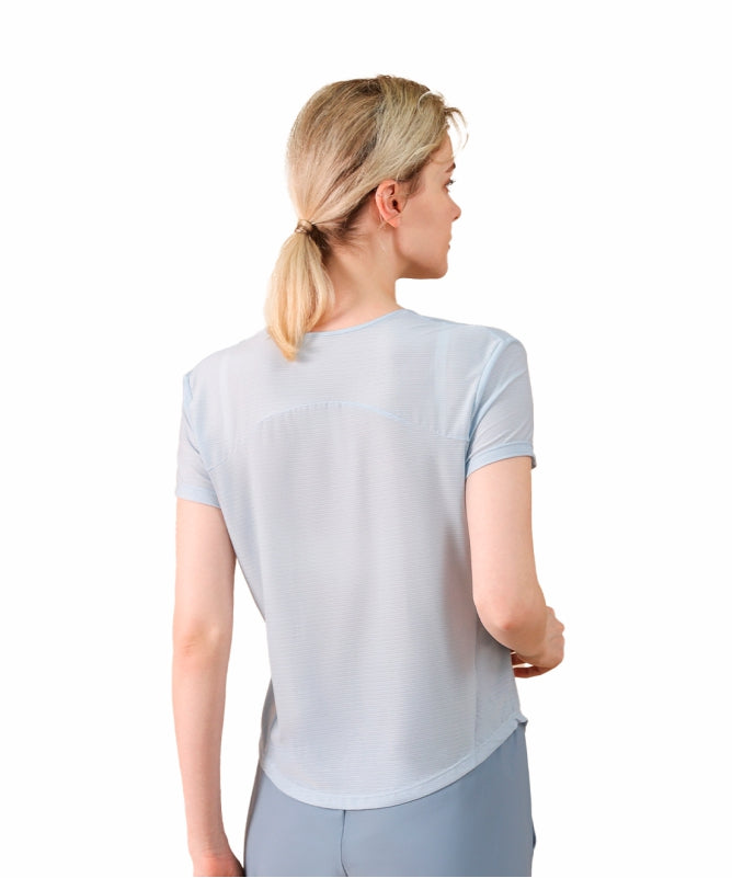 Women's Brasília V-Neck Yoga Blouse – Short Sleeve, Comfortable & Stylish for Physical Activities | REF: 1150