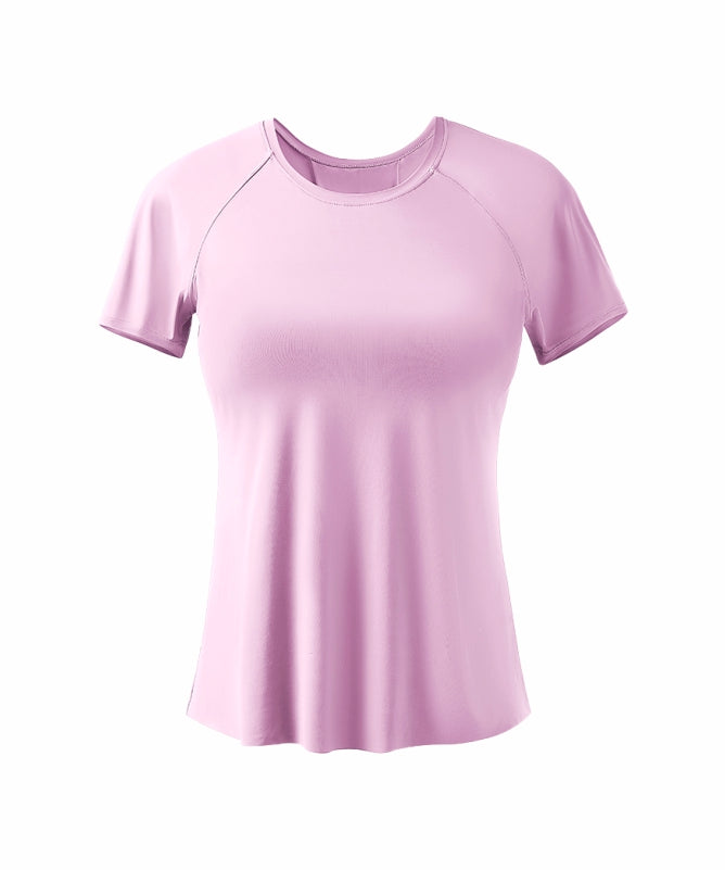Women's São Paulo Short-Sleeve Yoga T-Shirt – Lightweight & Comfortable for Physical Activities | REF: 1095