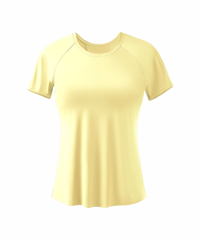 Women's São Paulo Short-Sleeve Yoga T-Shirt – Lightweight & Comfortable for Physical Activities | REF: 1095