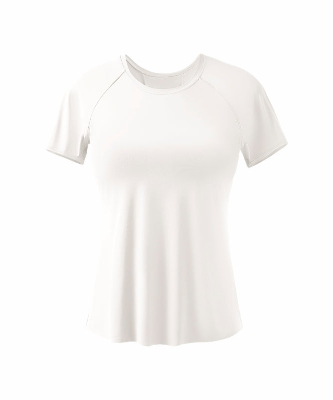 Women's São Paulo Short-Sleeve Yoga T-Shirt – Lightweight & Comfortable for Physical Activities | REF: 1095