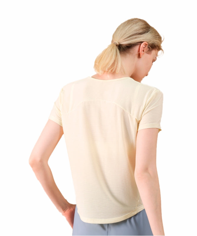 Women's Brasília V-Neck Yoga Blouse – Short Sleeve, Comfortable & Stylish for Physical Activities | REF: 1150