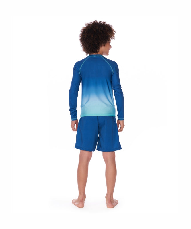 Youth Boys' Long Sleeve Rash Guard Mormaii UV 50+ Ages 12-16- REF: 85212