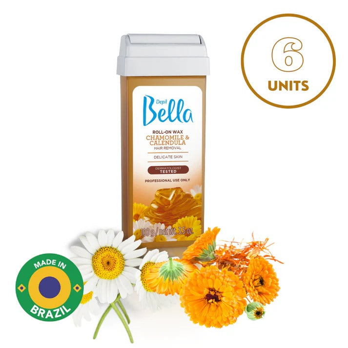Depil Bella Roll on Chamomile and Calendula Wax Cartridges 3.52Oz