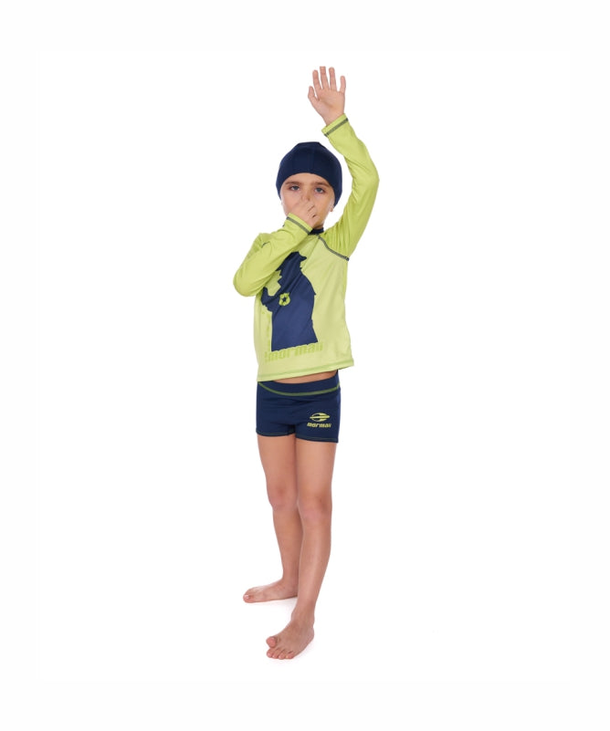 Boys Long Sleeve Rash Guard Mormaii UV 50+ Ages 4-10, Deve Print - REF: 83213