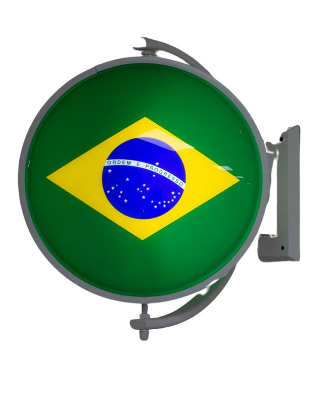 Brazil Rotating Light Box Sign - Illuminated Outdoor Display