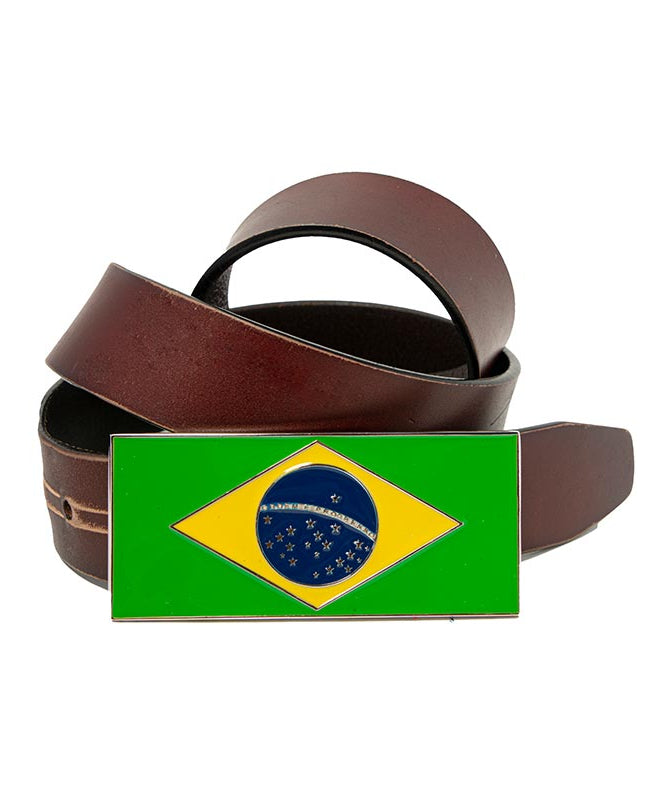 Brazil Flag Metal Belt Buckle - Display Your Love for Brazil with Style!