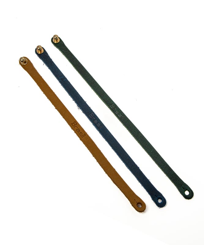 Leather Bracelet – Brazil Flag & Stylish Adjustable Design