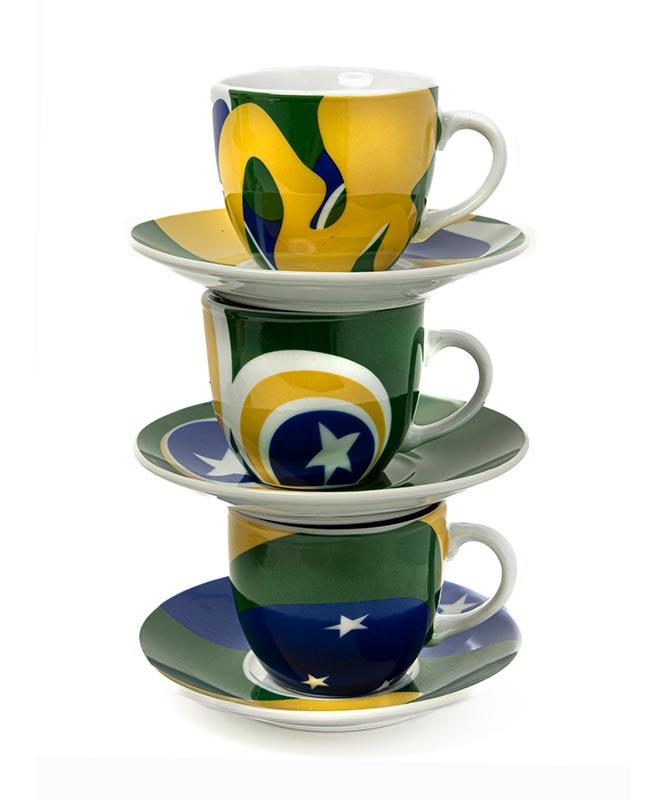 Espresso Coffee Brazil 12 Pieces Set