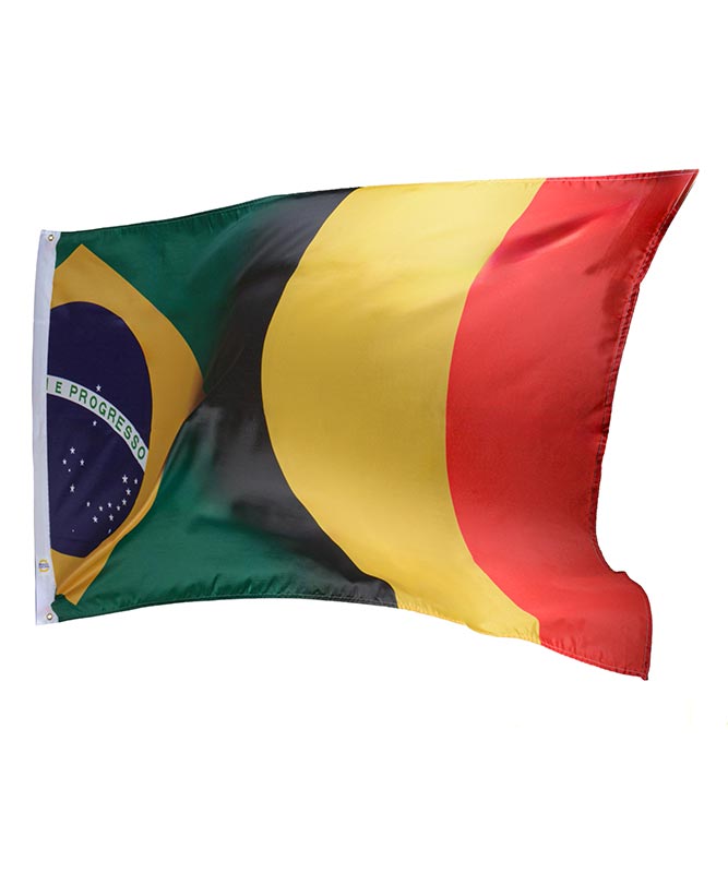 Dual Country Flags 2x3 Feet – Polyester Oxford Fabric, Durable & High-Quality