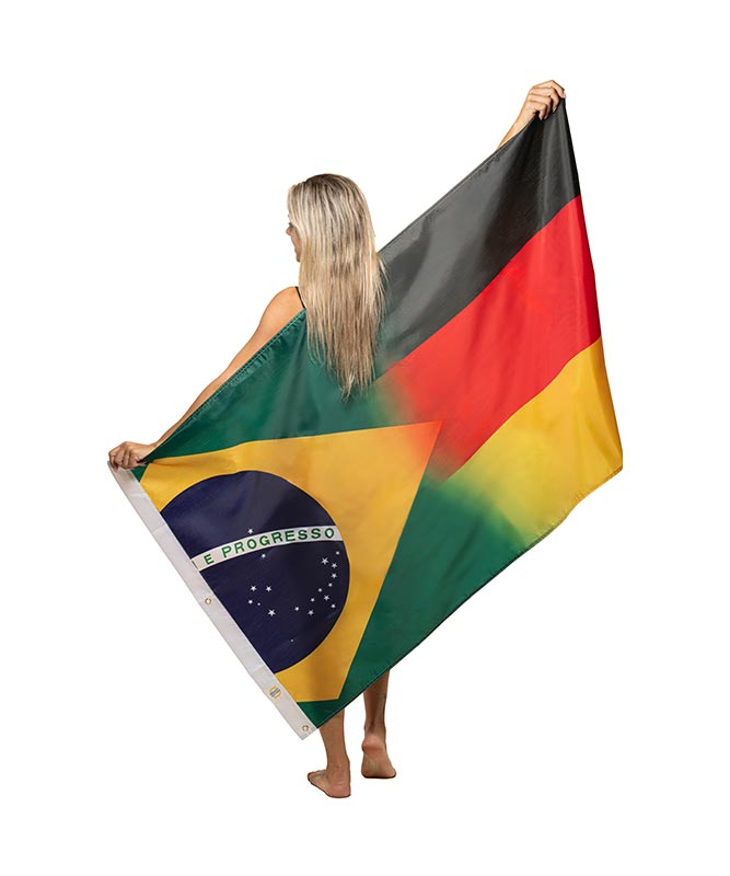 Dual Country - 3x5 Oxford Material Flags