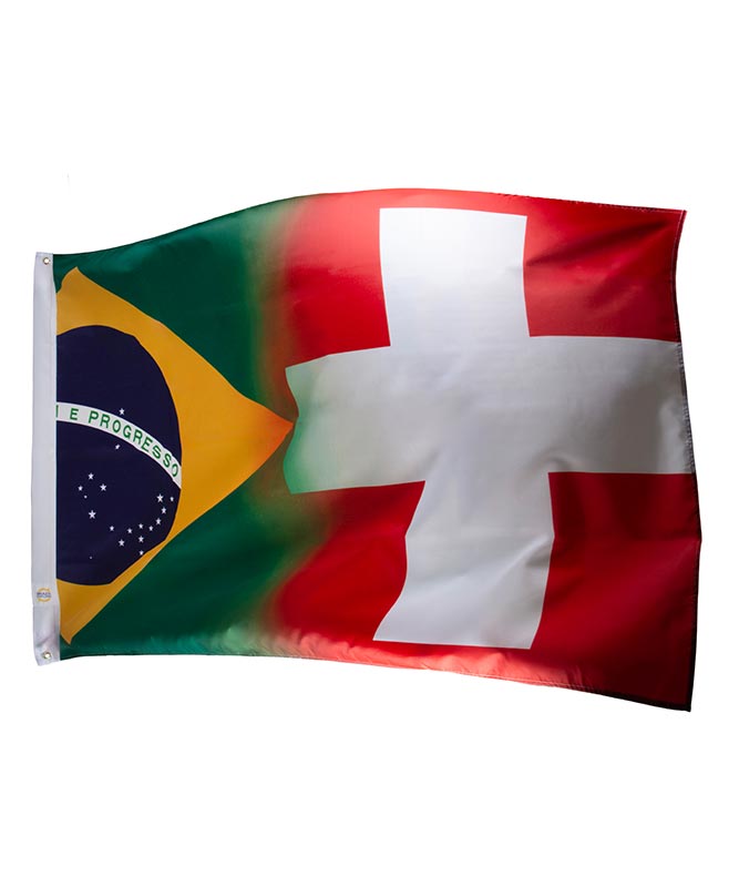 Dual Country Flags 2x3 Feet – Polyester Oxford Fabric, Durable & High-Quality