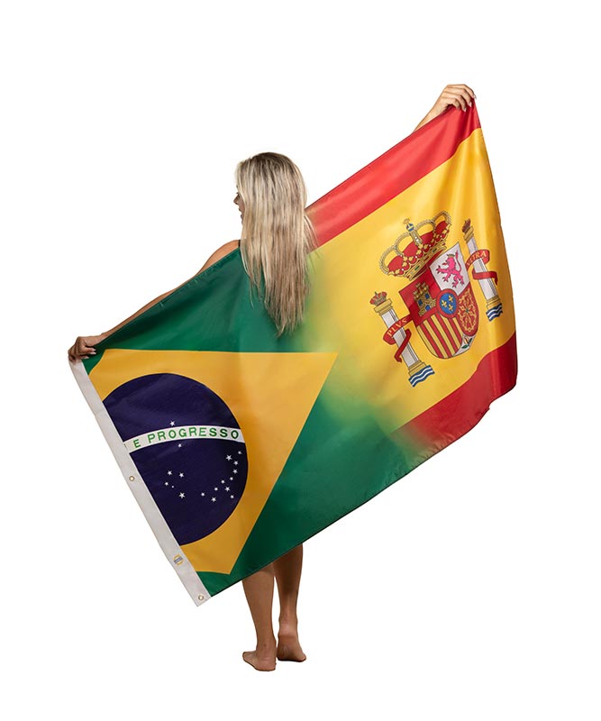 Dual Country - 3x5 Oxford Material Flags