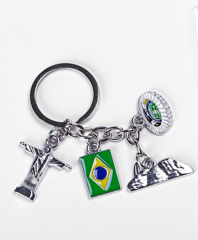 Rio de Janeiro Maracana Keychain - Iconic Symbols in a Compact Design