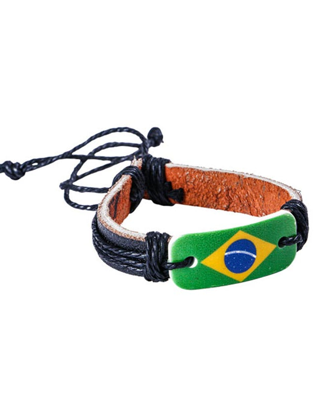 Nations Leather Bracelet: Display Your Love for South American Countries!