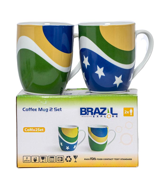 Brazil Coffee Mug - 2 Piece Set