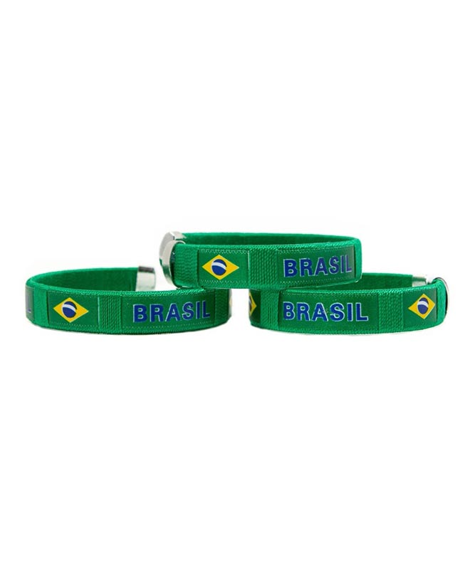 Bracelet - Brazil Flag (Pack of 3)