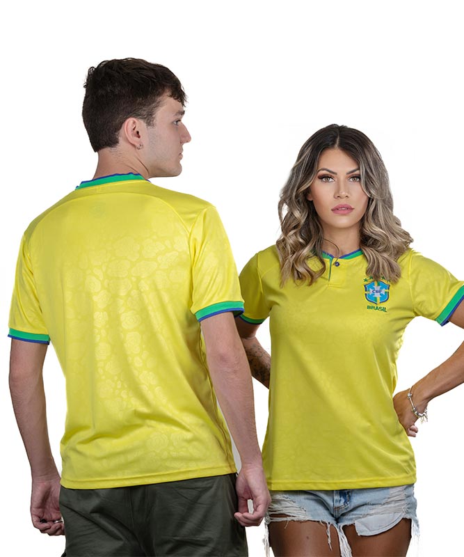 Men's Brazil Jersey – Yellow, Breathable & Comfortable Sportswear