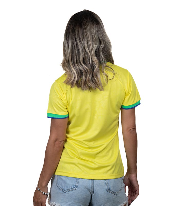 Women's Brazil Jersey – Yellow, Breathable & Comfortable Sportswear