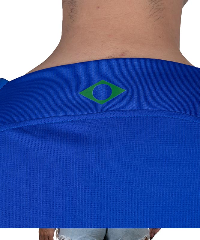 Men's Brazil Jersey – Blue, Breathable & Comfortable Sportswear