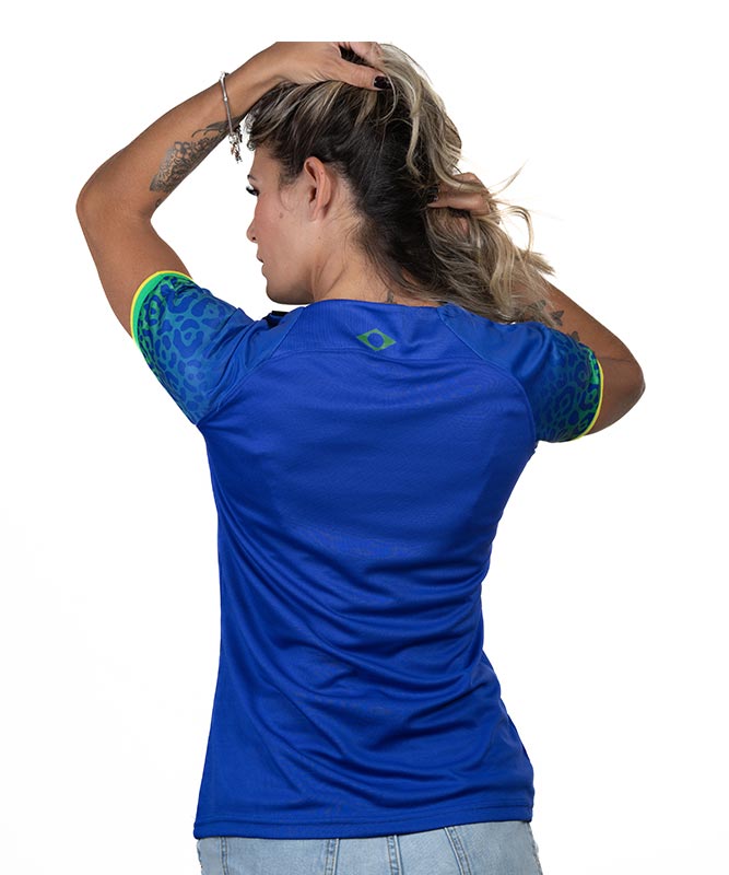 Women's Brazil Jersey – Blue, Breathable & Comfortable Sportswear