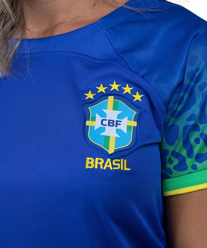 Women's Brazil Jersey – Blue, Breathable & Comfortable Sportswear